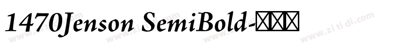 1470Jenson SemiBold字体转换